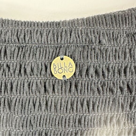 Billabong Enchanted Dayz Black/White Strapless Dress w/Handkerchief Hem Tassels - Picture 4 of 12